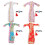 12Sets Doll Cheongsam Blumenmuster Polyester Kleid Zubehör 3