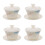 4Stk Kungfu Teetassen Mit Deckel Keramik Tee-Set 6