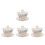 4Stk Kungfu Teetassen Mit Deckel Keramik Tee-Set 8