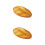 2Stk Künstliches Brotdisplay PU Langlebige Orange 4