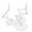 3Stk ABS Modellständer Transparent Actionfigur Halter Display Basis 3