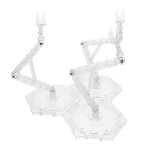 3Stk ABS Modellständer Transparent Actionfigur Halter Display Basis 2