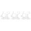 3Stk ABS Modellständer Transparent Actionfigur Halter Display Basis 4