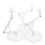 3Stk ABS Modellständer Transparent Actionfigur Halter Display Basis 2
