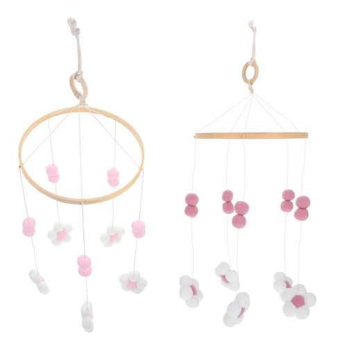 6Stk Handmade Baby Mobile Holz