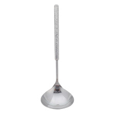5Pcs Silver Stainless Steel Serving Spoons for Asian Soup and Hot Pot