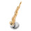 3Sets Feines Mini Saxophon Modell Aus Gold Messing Mit Displayständer 2