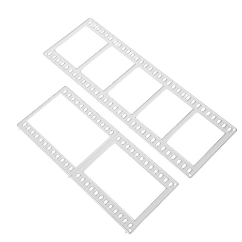 2Stk Geometrische Stanzformen Robustem Carbonstahl Silber 2
