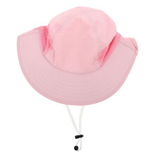 Bob Enfant Polyester Rose Avec Rabat Cou Et Large Bord Anti-Uv