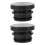 2Pièces Bouchon Allume-Cigare Noir Aluminium Résistant Eau 10