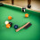 4Pièces Table De Billard En Nylon Beige Accessoires Pool 6