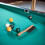 4Pièces Table De Billard En Nylon Beige Accessoires Pool 5