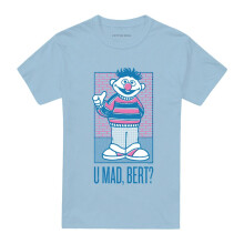 (XXL, Light Blue) Sesame Street Unisex Adult U Mad Bert? Ernie T-Shirt