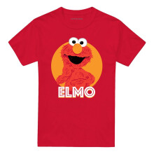 (XL, Red) Sesame Street Unisex Adult Elmo Scribble T-Shirt