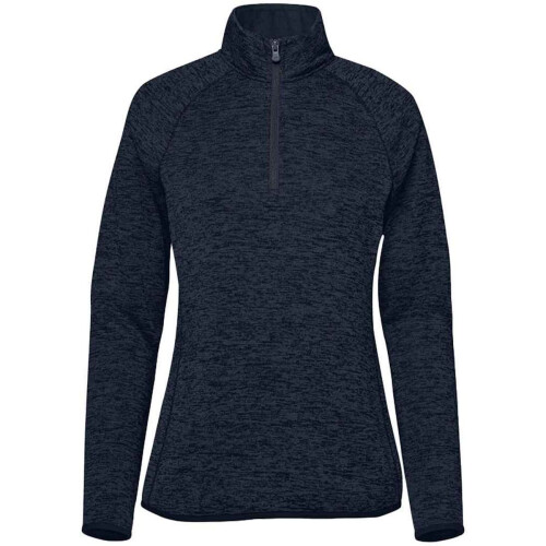 (L, Navy Heather) Stormtech Womens/Ladies Yosemite Half Zip Pullover