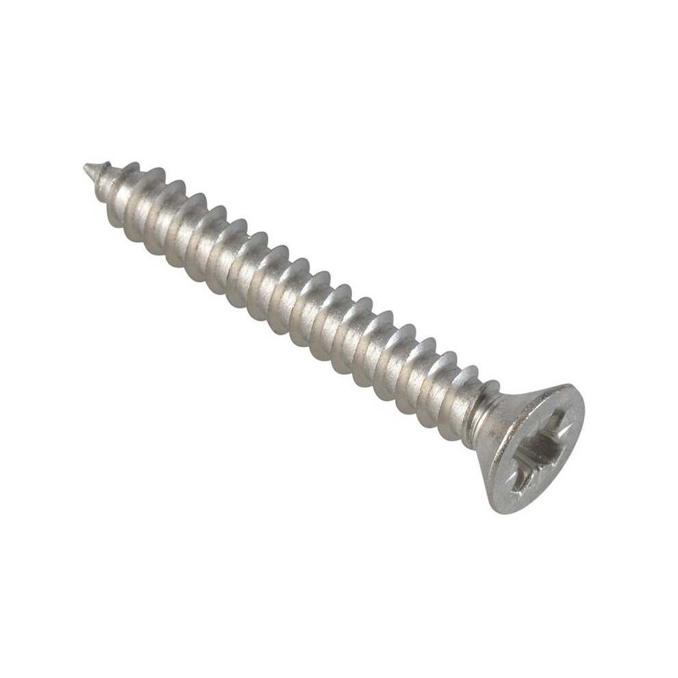 Forgefix Self-Tapping Screws, Pozi, Pan Head, A2 Stainless Steel