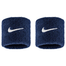 (One Size, Blue/White) Nike Classic Swoosh Wristband
