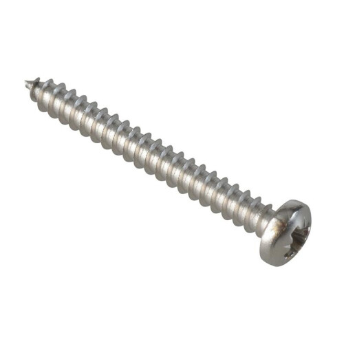 Forgefix Forgefix Self-tapping Screws, Pozi, Pan Head, A2 Stainless Steel