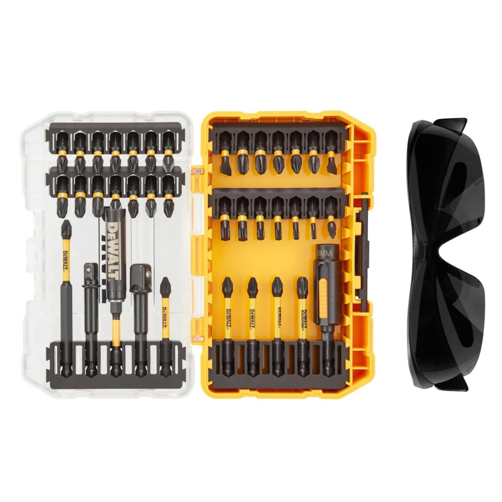 Dewalt Power Tools Dt70740t Flextorq Bit Set, 38 Piece + Safety Glasses - Multi Colour - Image 2