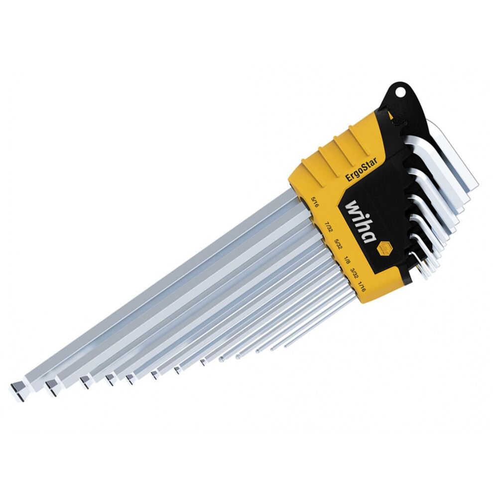 Wiha Ergostar Magicring Hex Ball End L-Key Set, 13 Piece