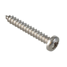 Forgefix Self-tapping Screws, Pozi, Pan Head, A2 Stainless Steel