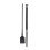 Dublin (One Size, Black) Dublin Leather Horse Riding Whip 1