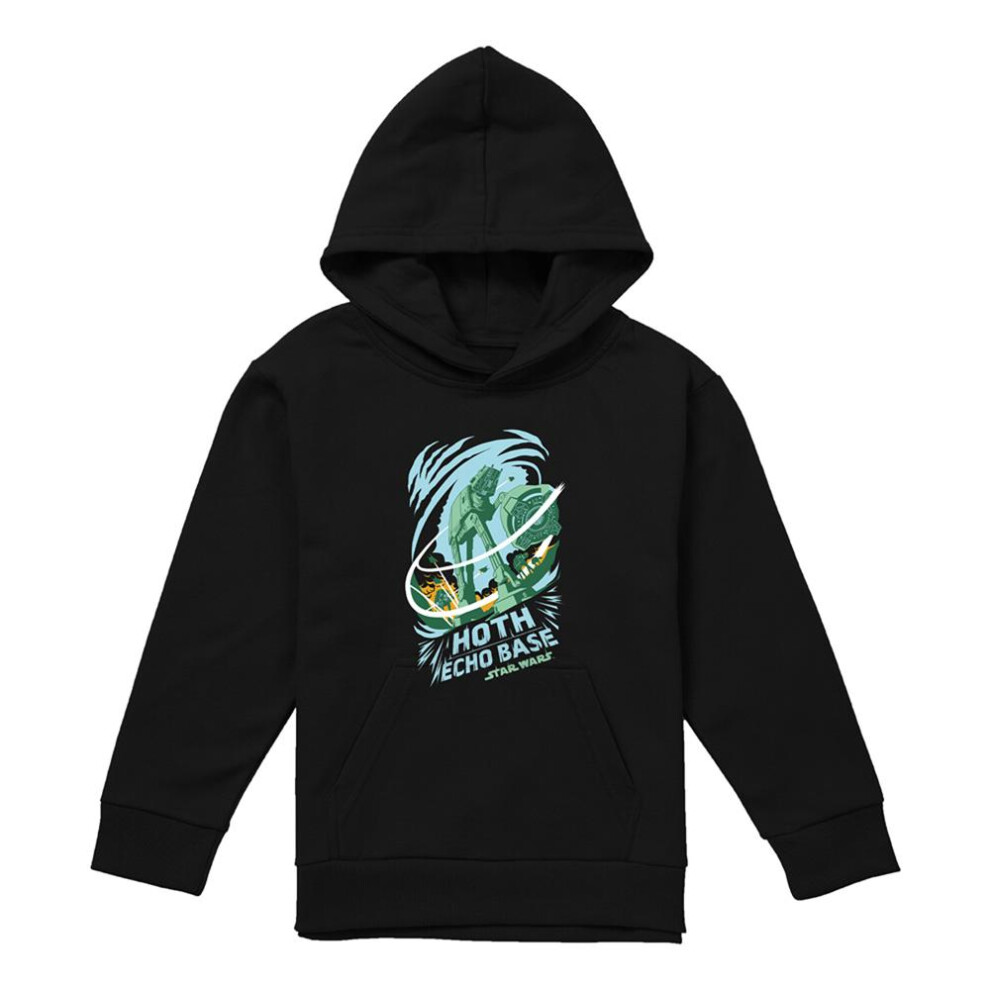 Star Wars (12-13 Years, Athletic) Childrens/Kids Base Attack Echo Heather Pullover Hoodie