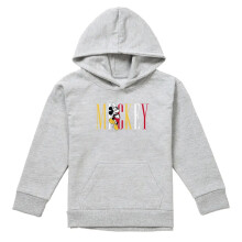 (7-8 Years, Athletic Heather) Disney Childrens/Kids Mickey Mouse Multicolour Name Hoodie
