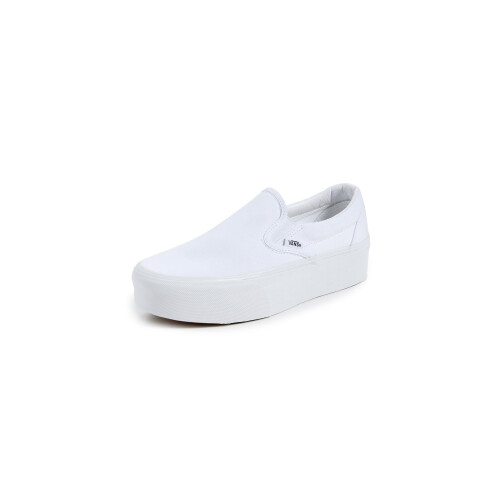 Vans Vans Ua Classic Slip-On Stackform Sneakers, Canvas Wit, 6.5 US Dames/5 US Heren