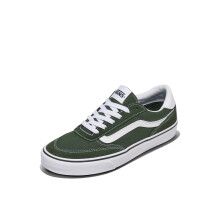 Vans Heren Brooklyn LS Schoen | Lage Sneakers voor Dagelijks Gebruik, Wandelen, Werk & Mode, Suède/Canvas Dried Kelp, 9