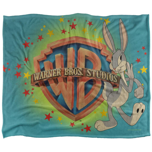 Warner Bros Warner Bros Silky Coloured Bugs Bunny Supersoft Blanket