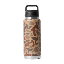 Botella YETI Rambler de 36 oz, Acero Inoxidable Aislada al Vacío con Tapón Chug, Camo Wetlands