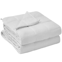 yescool Weighted Blanket for Adults 17lbsQueen Size, 60" x 80", White