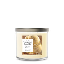 Yankee Candle Vanille Française, Bougie Parfumée, 14.5oz Pot 3 Mèches avec jusqu'à 40 Heures de Brûlage, Cadeau