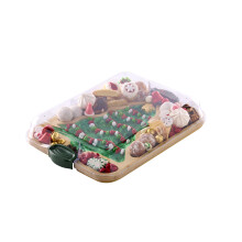Tablero Farberware Tree Build-A-Board con tapa transparente - Tablero para charcutería y dulces