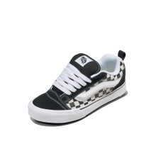 Vans Unisex Knu Skool Schoen | '90s Retro Low-Top Sneakers voor Mannen & Vrouwen, Checkerboard Zwart/Wit, 11/12.5