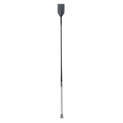 Dublin (One Size, Black) Dublin Embossed Leather Horse Riding Whip