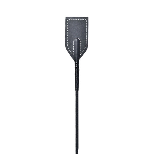Dublin (One Size, Black) Dublin Embossed Leather Horse Riding Whip 1