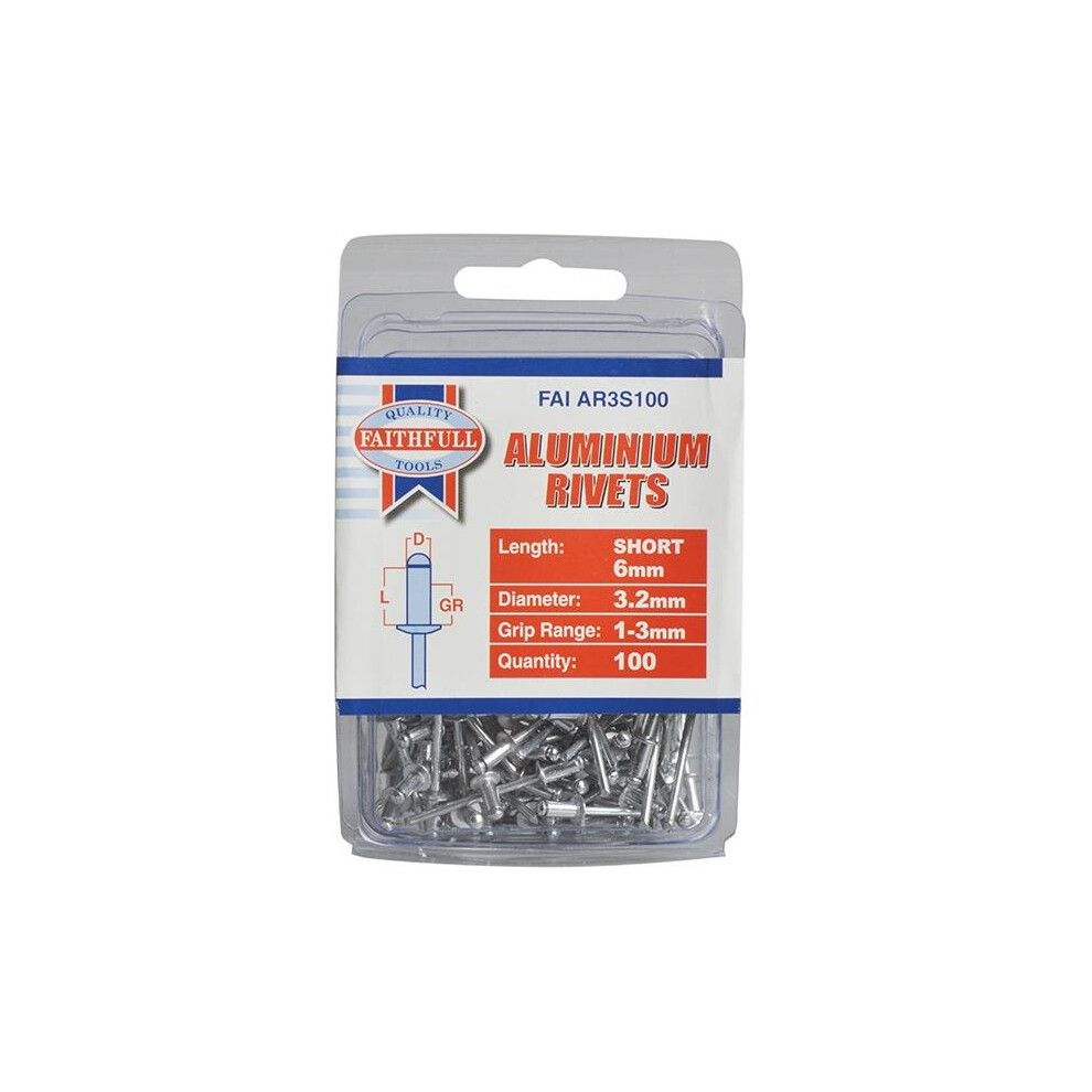 Faithfull Aluminium Rivets