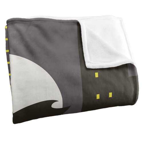 Batman Batman City Silhouette Silky Soft Touch Blanket 2