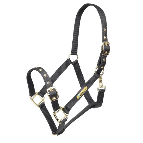 (Small Pony, Black) ARMA Adjustable Horse Headcollar