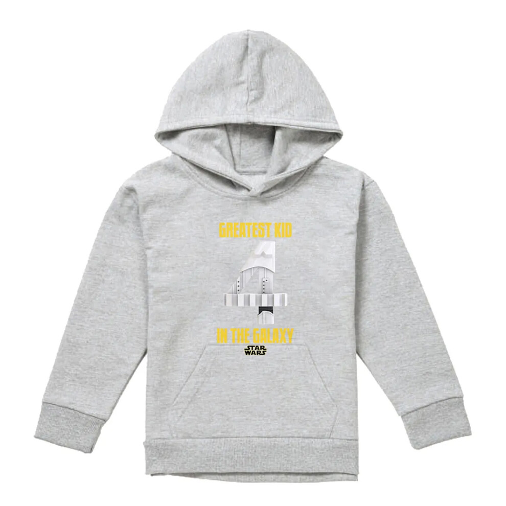 Star Wars (9-11 Years, Athletic Heather) Childrens/Kids Greatest Kid Stormtrooper Hoodie
