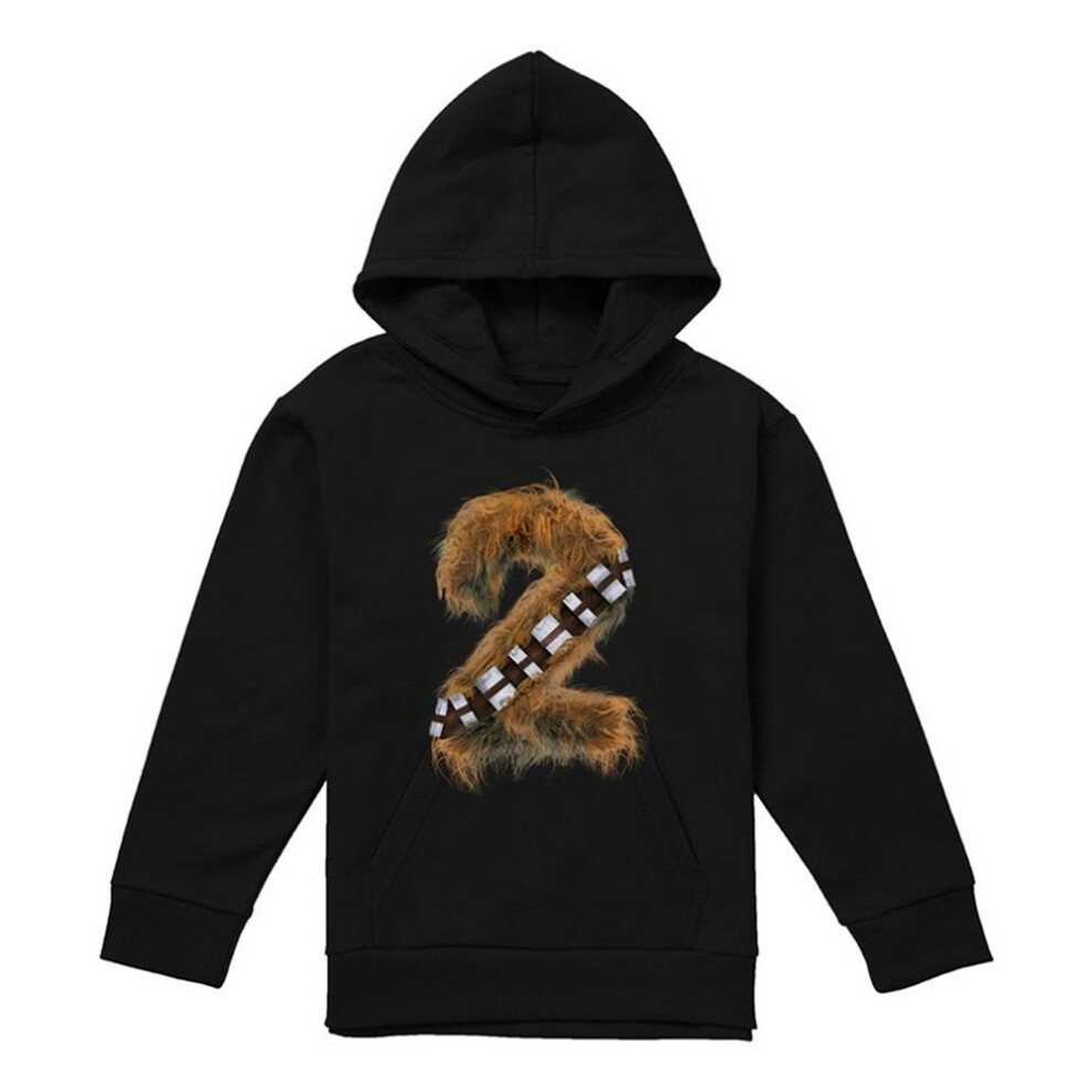 Star Wars (12-13 Years, ) Childrens/Kids 2 Chewbacca Hoodie Black