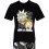 Rick And Morty (M, Black/White) Rick And Morty Mens Grid Pyjama Set 3