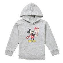 (12-13 Years, Athletic Heather) Disney Childrens/Kids Mickey Mouse Present Heather Christmas Hoodie