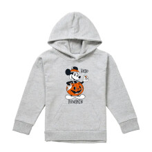 (9-11 Years, Athletic Heather) Disney Childrens/Kids Hello Pumpkin Mickey Mouse Heather Hoodie