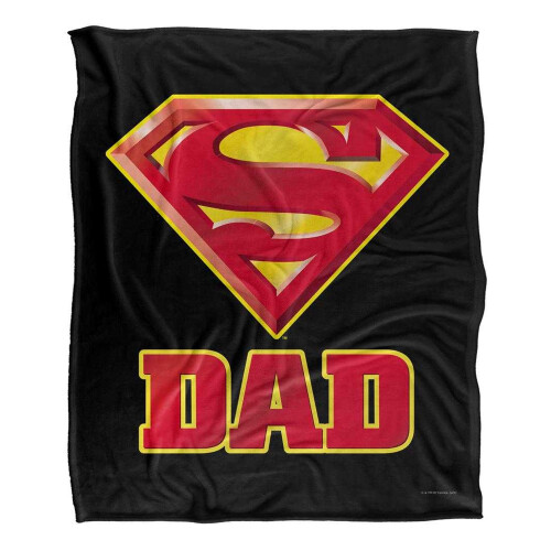 Superman Superman Silky Super Dad Supersoft Blanket