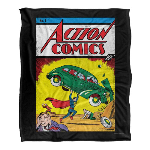 Superman Superman Action Comics Issue 1 Cover Silky Supersoft Blanket