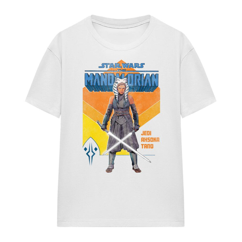 Star Wars (L, ) Womens/Ladies Ahsoka Jedi T-Shirt White