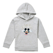 (5-6 Years, Athletic Heather) Disney Childrens/Kids Spanish Mickey Mouse Firework Heather New Year Hoodie